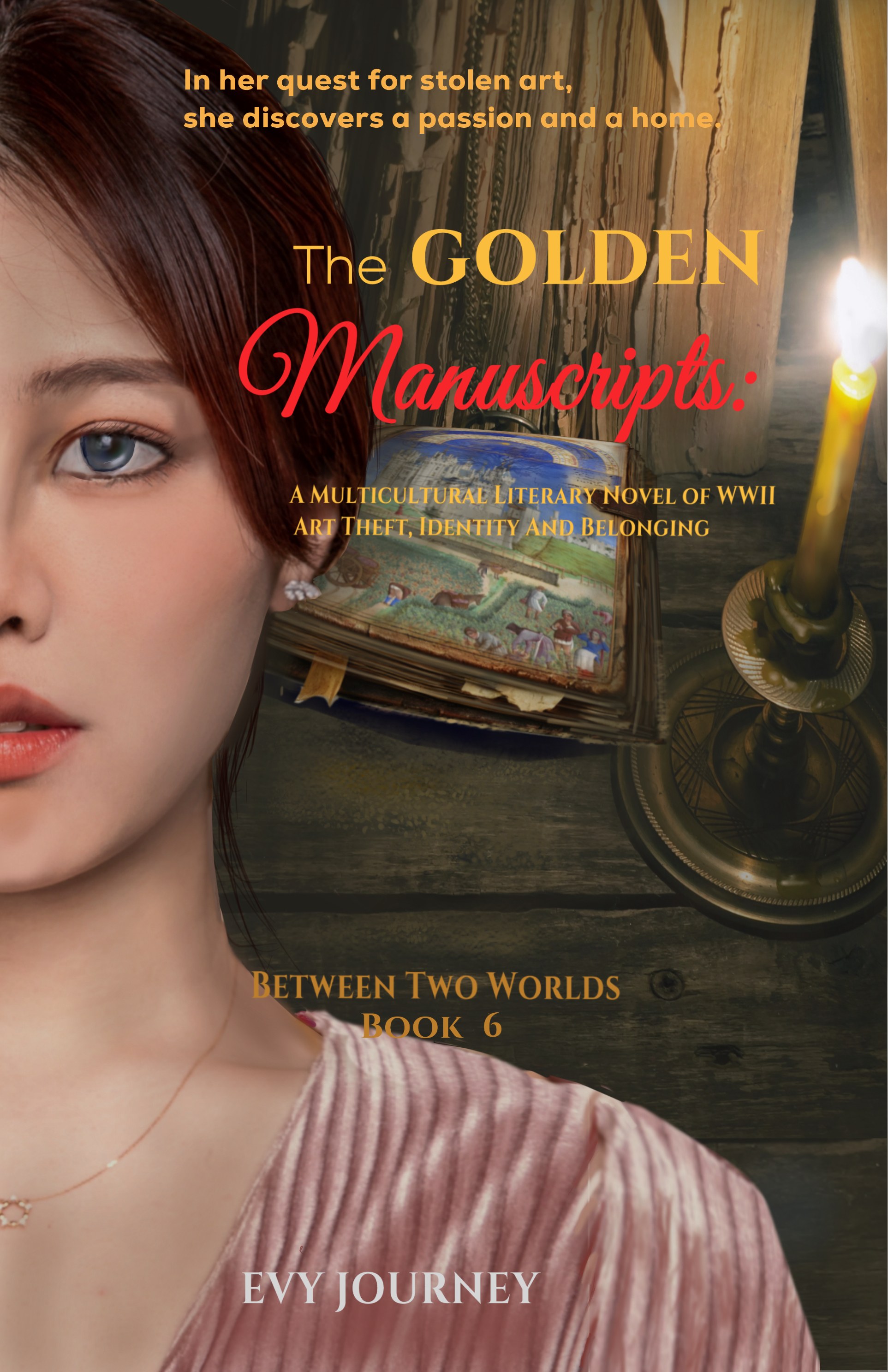 Cover of The Golden Manuscripts:  A Multicultural Literary Novel of WWII Art Theft, Identity And Belonging