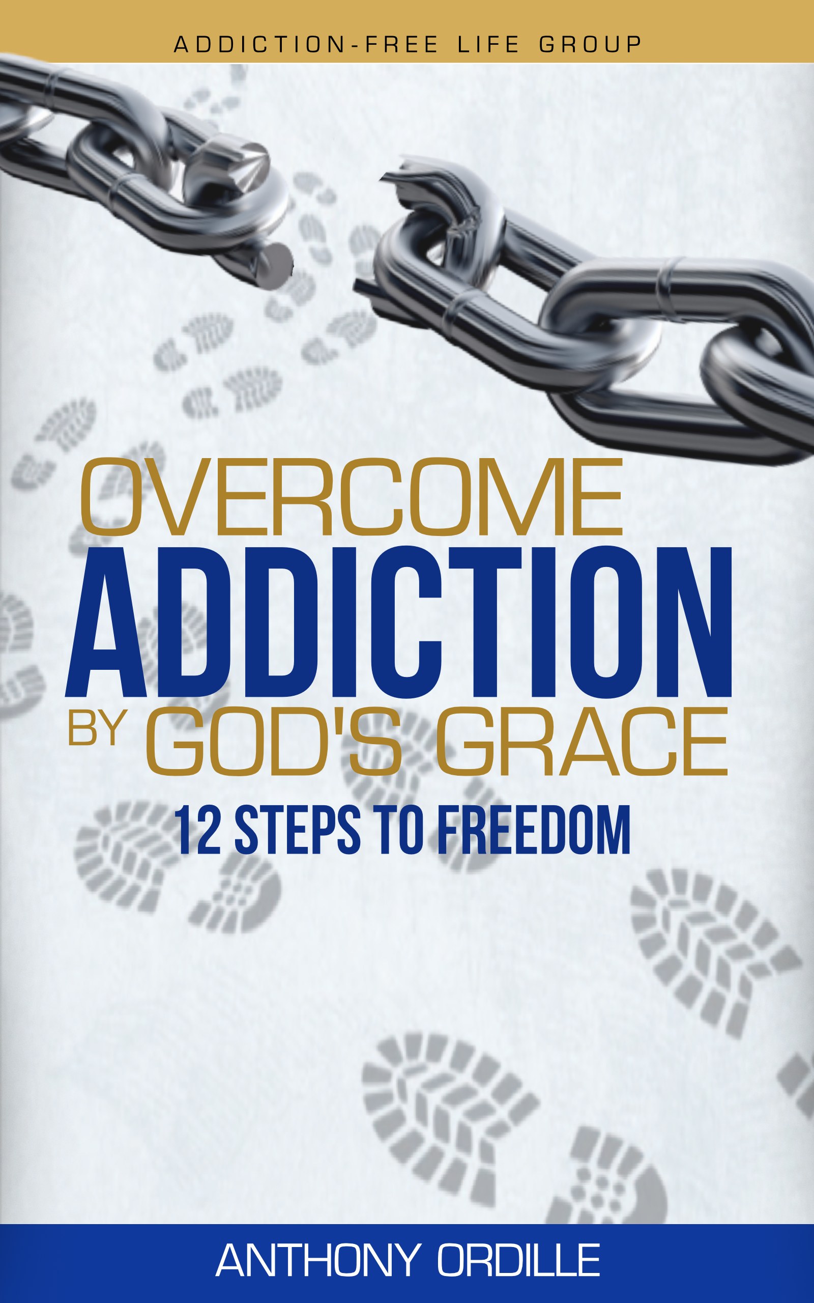 Cover of Overcome Addiction by God's Grace: 12-Steps to Freedom